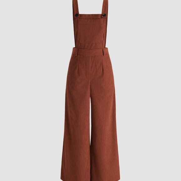 Cider Corduroy Overalls | Small | Orange - Picture 5 of 5